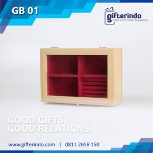 Gift Box Kombinasi Kayu