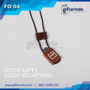 Flashdisk Kayu kalung Custom
